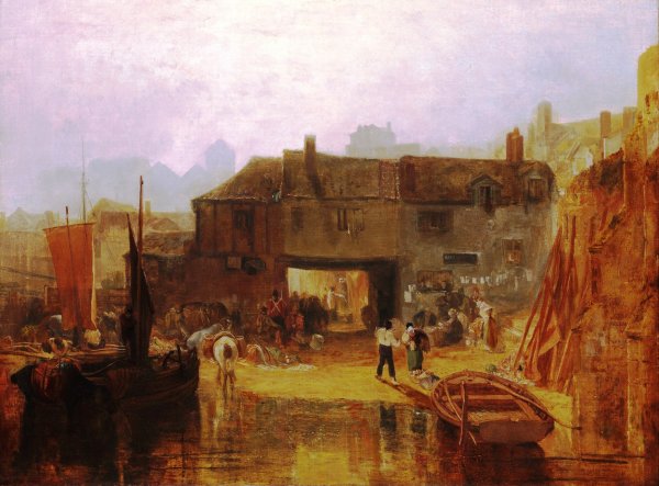 Saltash with the Water Ferry by Joseph Mallord William Turner - Hand-Painted Oil Painting Reproduction