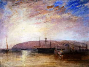 Shipping off East Cowes Headland by Joseph Mallord William Turner Oil Painting
