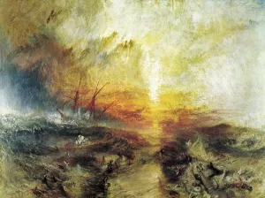 Slavers Throwing Overboard the Dead and Dying, Typhoon Coming On by Joseph Mallord William Turner - Oil Painting Reproduction