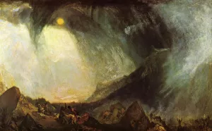 Snow Storm: Hannibal and His Army Crossing the Alps by Joseph Mallord William Turner - Oil Painting Reproduction
