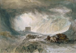 Snowstorm, Mont Cenis by Joseph Mallord William Turner Oil Painting