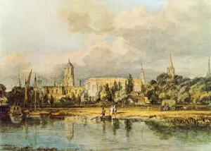 South View of Christ Church, etc., from the Meadows by Joseph Mallord William Turner - Oil Painting Reproduction