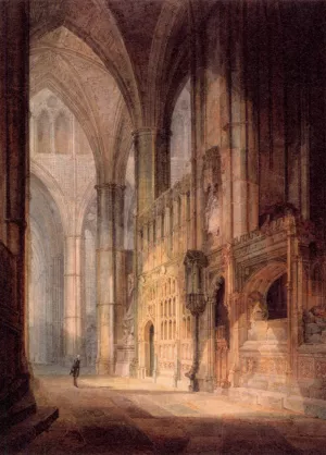 St. Erasmus in Bishop Islips Chapel, Westminster Abbey by Joseph Mallord William Turner - Oil Painting Reproduction