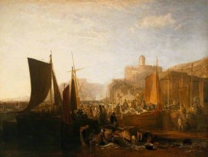St Mawes at the Pilchard Season by Joseph Mallord William Turner Oil Painting