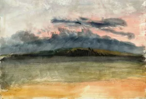 Storm Clouds, Sunset with a Pink Sky Oil painting by Joseph Mallord William Turner
