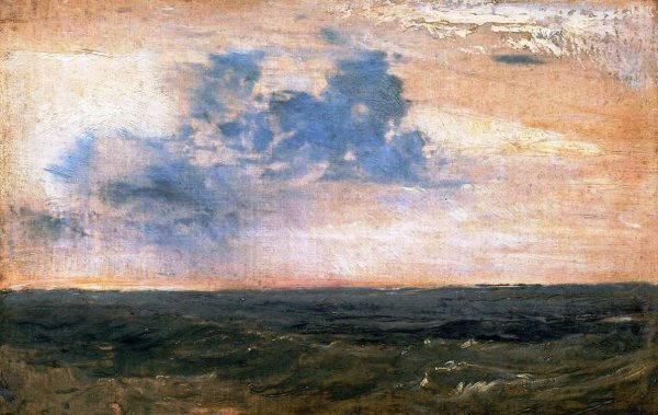 Main Product Photo of Study of Sea and Sky, Isle of Wight Painting by Joseph Mallord William Turner