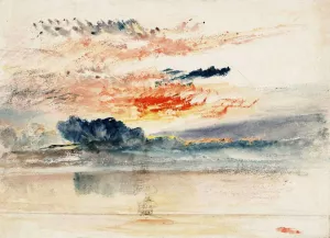 Study of Sea and Sky by Joseph Mallord William Turner - Oil Painting Reproduction