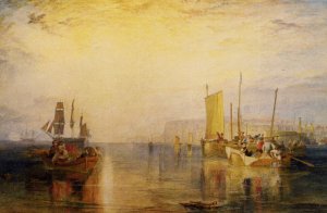 Sunrise. Whiting Fishing at Margate by Joseph Mallord William Turner Oil Painting