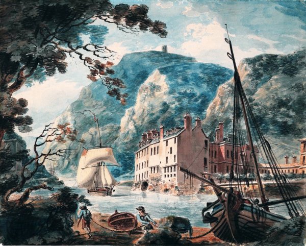 The Avon Gorge at Bristol, with the Old Hot Wells House by Joseph Mallord William Turner - Hand-Painted Oil Painting Reproduction