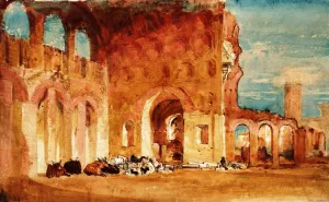 The Basilica of Constantine, Rome by Joseph Mallord William Turner - Oil Painting Reproduction