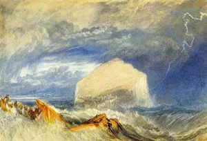 The Bass Rock for The Provincial Antiquities of Scotland by Joseph Mallord William Turner - Oil Painting Reproduction