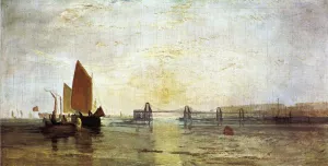 The Chain Pier, Brighton by Joseph Mallord William Turner - Oil Painting Reproduction