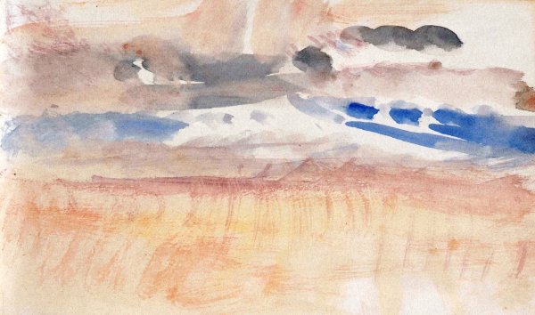 The Channel Sketchbook 18  by Joseph Mallord William Turner - Hand-Painted Oil Painting Reproduction