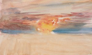 The Channel Sketchbook 28 by Joseph Mallord William Turner Oil Painting