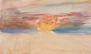 The Channel Sketchbook 28 by Joseph Mallord William Turner Oil Painting