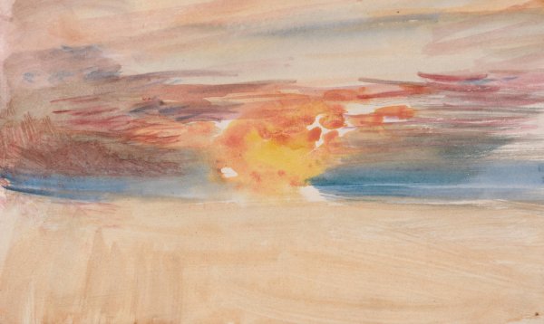 The Channel Sketchbook 28  by Joseph Mallord William Turner - Hand-Painted Oil Painting Reproduction