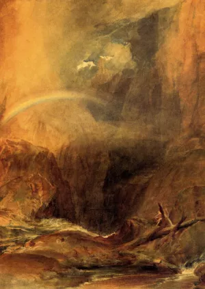 The Devil's Bridge, St. Gothard by Joseph Mallord William Turner - Oil Painting Reproduction