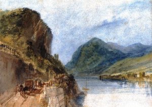 The Drachenfels by Joseph Mallord William Turner Oil Painting