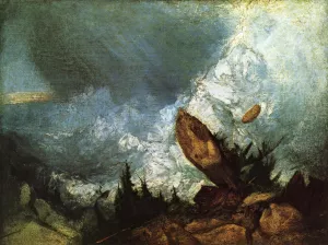 The Fall of an Avalanche in the Grisons Oil painting by Joseph Mallord William Turner