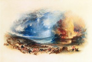 The Field of Waterloo Seen from Hougoumont by Joseph Mallord William Turner Oil Painting