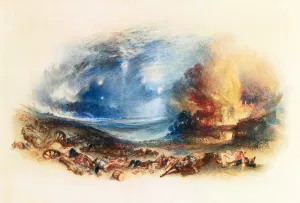 The Field of Waterloo Seen from Hougoumont by Joseph Mallord William Turner - Oil Painting Reproduction