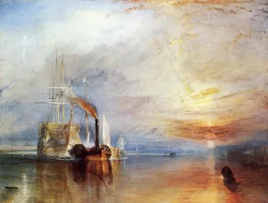 The Fighting 'Temeraire' Tugged to Her Last Berth to be Broken Up painting by Joseph Mallord William Turner