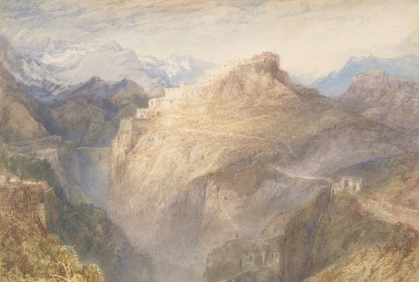 The Fort of L'Esseillon, Val de la Maurienne, France  by Joseph Mallord William Turner - Hand-Painted Oil Painting Reproduction