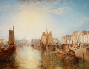 The Harbor of Dieppe by Joseph Mallord William Turner Oil Painting