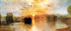 The Lake, Petworth, Sunset; Sample Study by Joseph Mallord William Turner Oil Painting