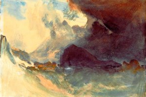 The Mewstone, Devon Oil painting by Joseph Mallord William Turner