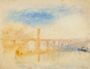 The Moselle Bridge, Coblenz Oil painting by Joseph Mallord William Turner