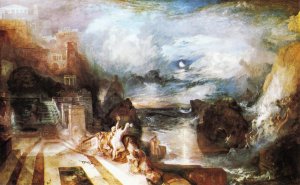 The Parting of Hero and Leander - from the Greek of Musaeus Oil painting by Joseph Mallord William Turner