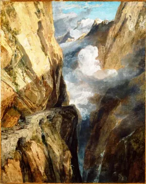 The Pass of Saint Gotthard, Switzerland by Joseph Mallord William Turner Oil Painting