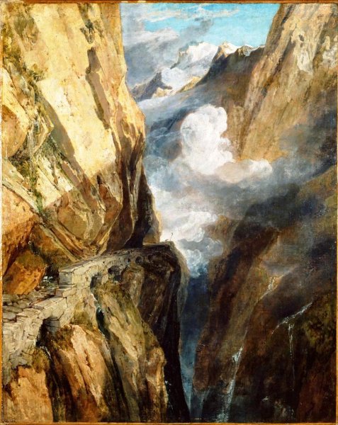 The Pass of Saint Gotthard, Switzerland by Joseph Mallord William Turner - Hand-Painted Oil Painting Reproduction