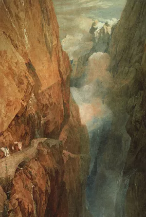 The Passage of the St. Gothard by Joseph Mallord William Turner - Oil Painting Reproduction
