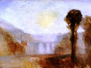 The Ponte Delle Torri, Spoleto by Joseph Mallord William Turner Oil Painting