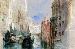 The Rio San Luca Alongside the Palazzo Grimani, with the Church of San Luca by Joseph Mallord William Turner Oil Painting