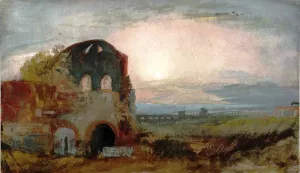 The So-Called Temple of Minerva Medica, Rome, at Sunset by Joseph Mallord William Turner Oil Painting