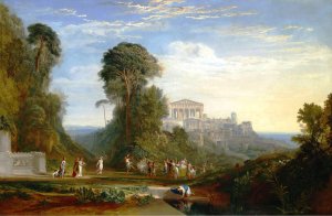 The Temple of Jupiter Panellenius Restored by Joseph Mallord William Turner Oil Painting