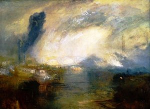 The Thames above Waterloo Bridge Oil painting by Joseph Mallord William Turner