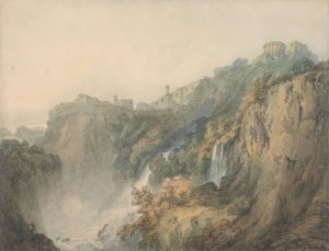 Tivoli with the Temple of the Sybil and the Cascades by Joseph Mallord William Turner Oil Painting
