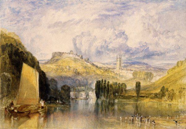 Main Product Photo of Totnes, in the River Dart Painting by Joseph Mallord William Turner