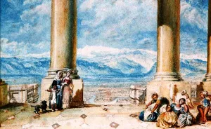Turin, from the Portico of the Superga Church by Joseph Mallord William Turner - Oil Painting Reproduction