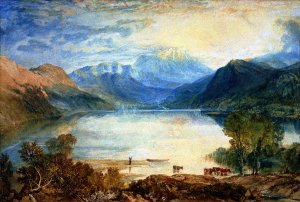 Ullswater Lake from Gowbarrow Park, Cumberland by Joseph Mallord William Turner Oil Painting