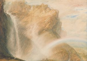 Upper Fall of the Reichenbach: Rainbow by Joseph Mallord William Turner Oil Painting