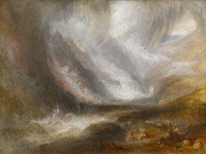 Valley of Aosta; Snowstorm, Avalanche, and Thunderstorm by Joseph Mallord William Turner Oil Painting