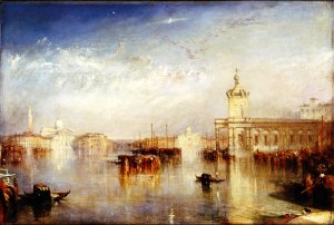 Venice, Dogano, San Giorgio, Citella from the Steps of the Europa by Joseph Mallord William Turner Oil Painting