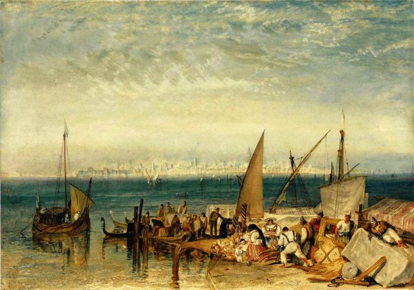 Venice from Fusina by Joseph Mallord William Turner - Hand-Painted Oil Painting Reproduction