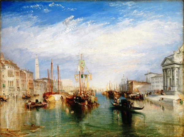 Venice, From the Porch of Madonna della Salute by Joseph Mallord William Turner - Hand-Painted Oil Painting Reproduction