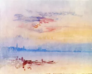 Venice, Looking East from the Guidecca: Sunrise painting by Joseph Mallord William Turner